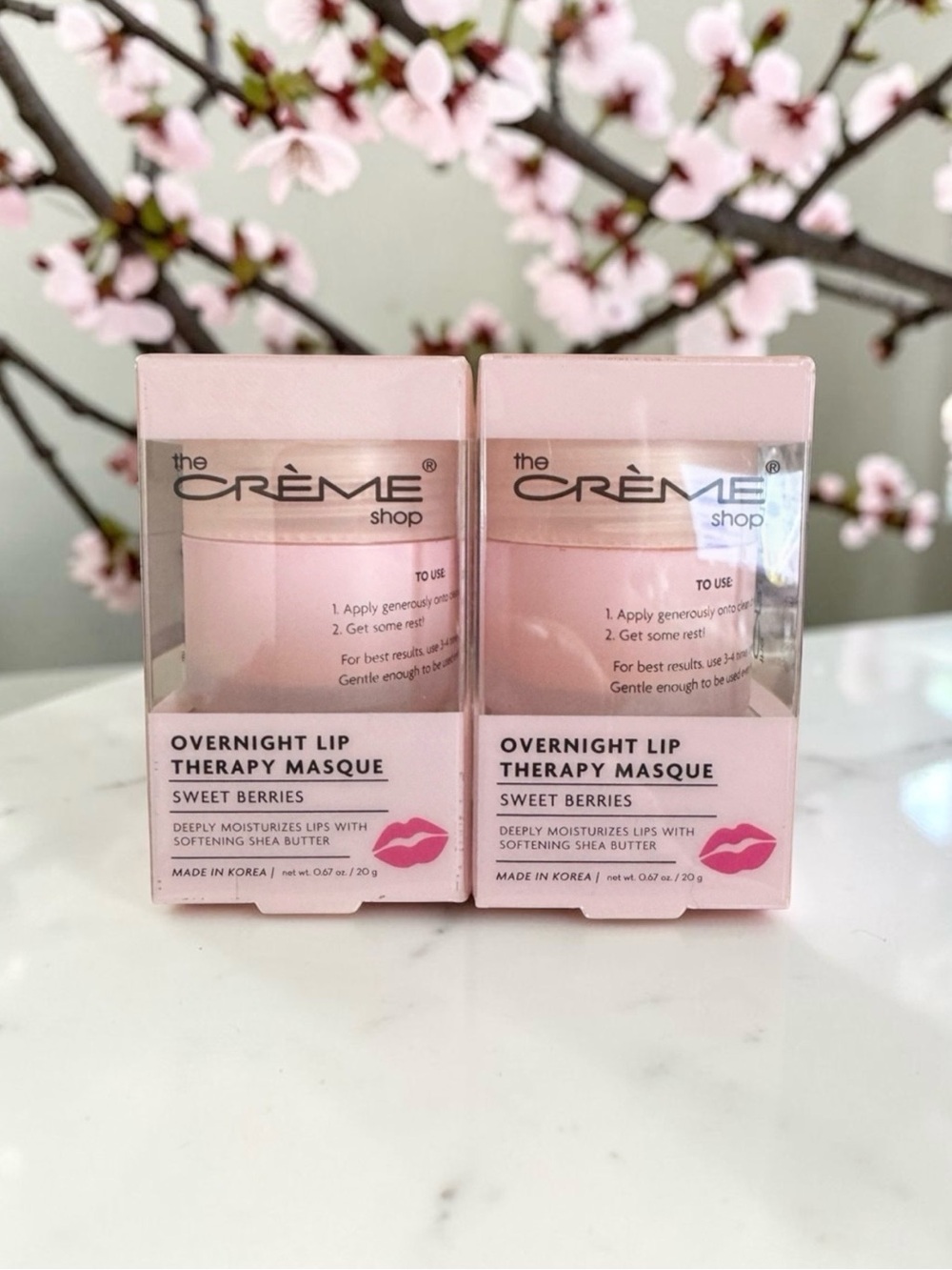 2pcs. Crème Overnight Lip Therapy Sweet Berries